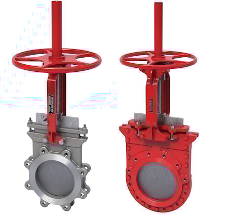 Шиберные ножевые задвижки BRAY серии 740/752