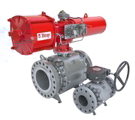 Шаровые краны BRAY TRUNNION